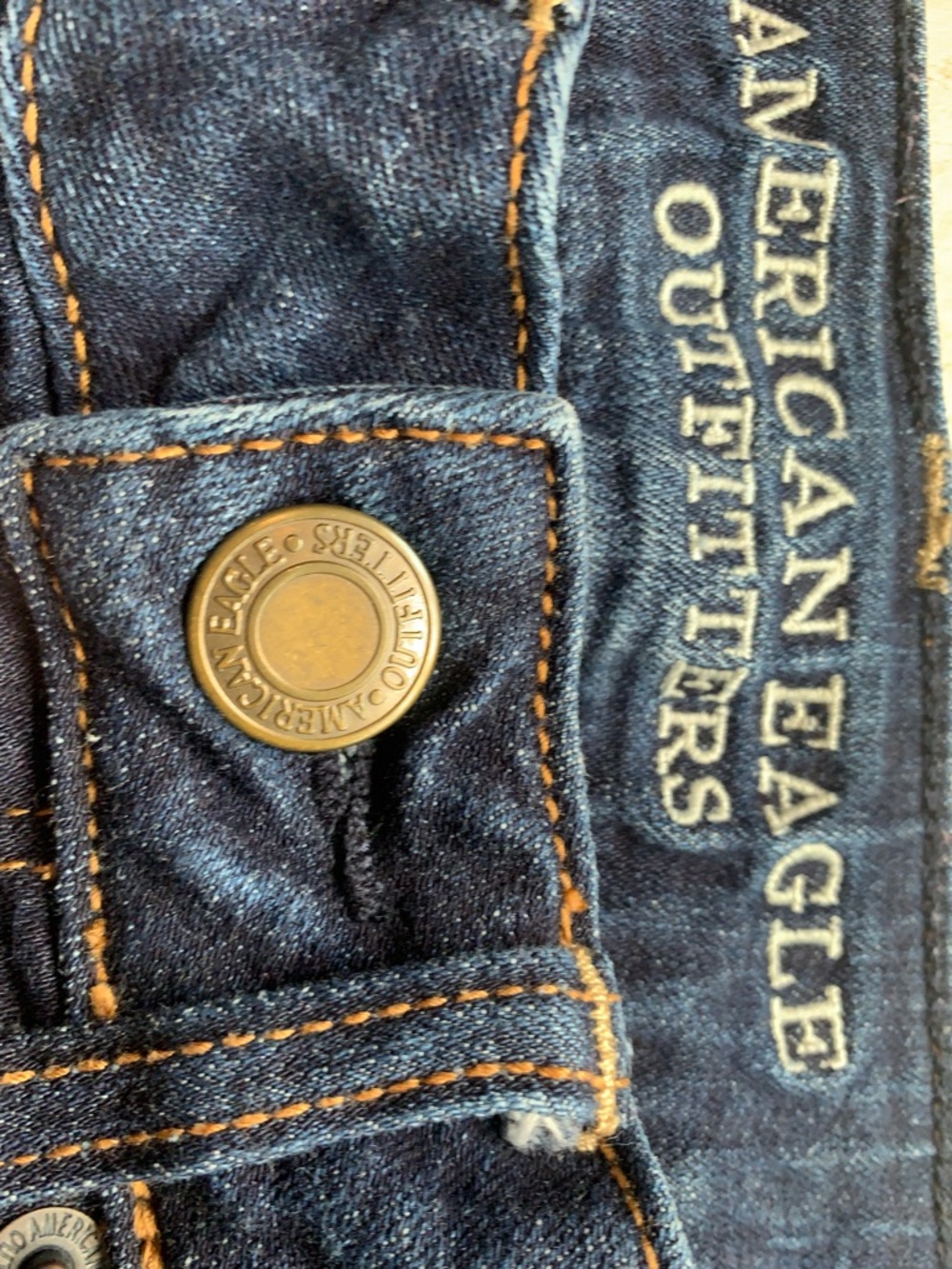 American Eagle Outfitters Dark Wash Jean Shorts #3929 - Picture 5 of 10